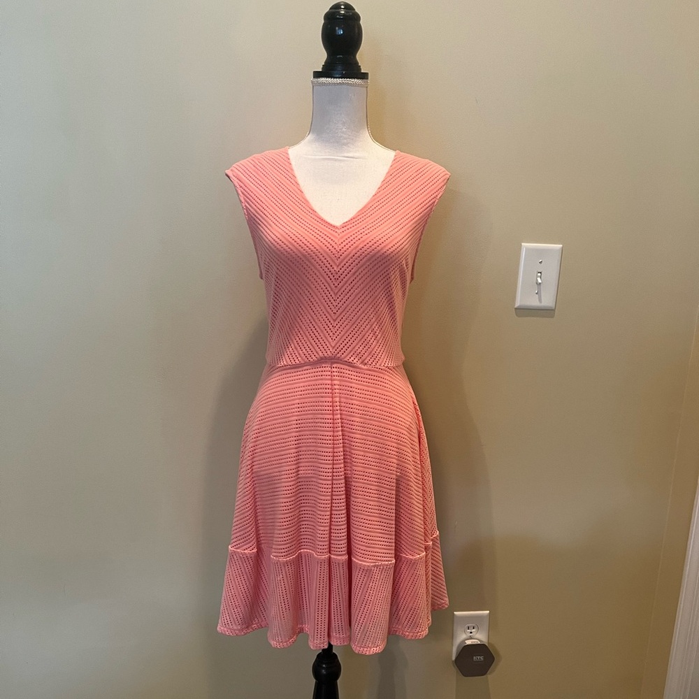 BAR lll Women’s Blush Sleeveless V Neck Above the Knee LARGE dress **WITH TAGS**